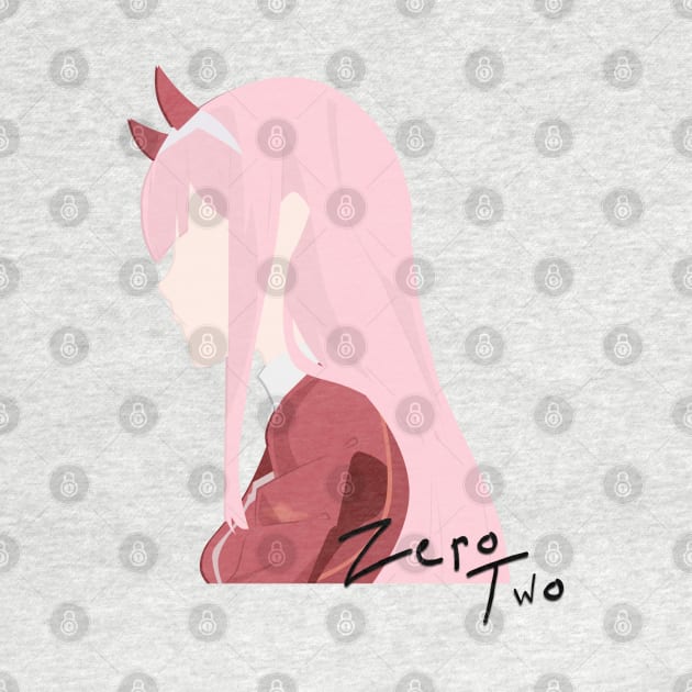 Darling in the Franxx//Zero Two - With Text by UberGhibli